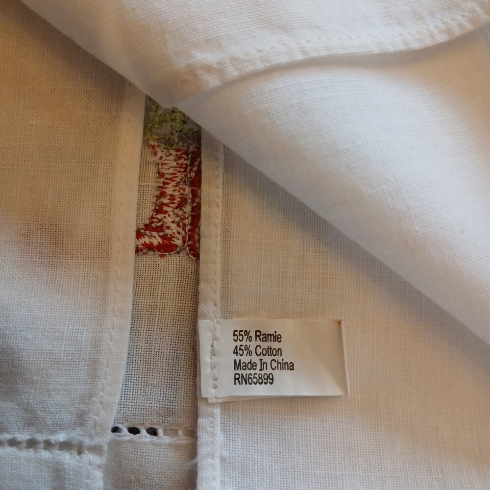 *RARE* Bundle of 5 Patience Brewster Embroidered Christmas Krinkles Tea Towels - Picture 12 of 13